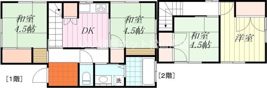 コーポ中川 北の間取り画像