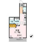 クレール西の庄の間取り画像