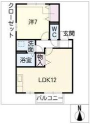 トゥインクルコート城山Ⅰの間取り画像