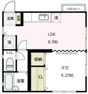 富士塚美和ハイツの間取り画像