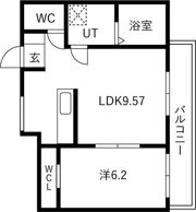 青葉と春色のフェリーチェの間取り画像
