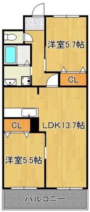ラフォーレ高尾IIの間取り画像