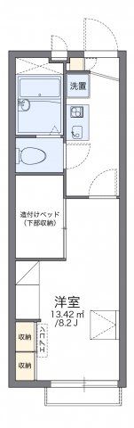 レオパレスシェソワⅢの間取り画像