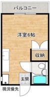 コーポ学園前の間取り画像
