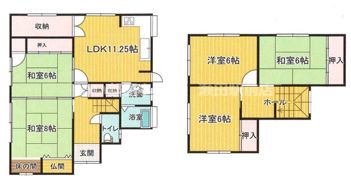 南笠東借家(疋田様)の間取り画像