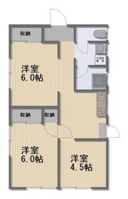 三野本町貸家の間取り画像