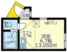 ユナイト岸谷エトピリカの間取り画像