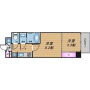 エグゼ難波東の間取り画像