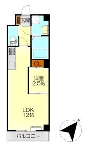JJリバーサイド三条の間取り画像