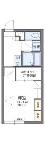 レオパレス向陽台Aの間取り画像