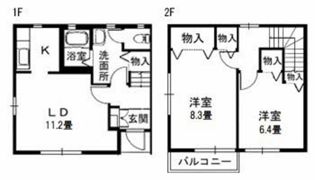 パルモ大州の間取り画像