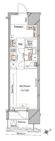 ブランシエスタ浅草蔵前の間取り画像