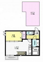 アンピオ姪浜八番館の間取り画像
