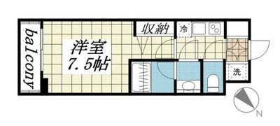 プレスタイル横濱サウスの間取り画像