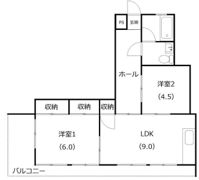 蒔田フラワーマンションの間取り画像