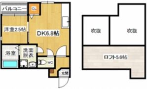 レインボーパレス唐人町の間取り画像