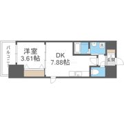 エスリードレジデンス江坂垂水町の間取り画像