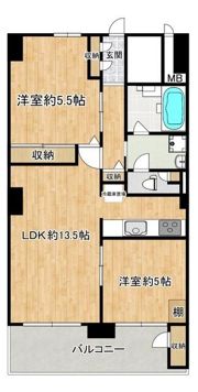 西荻コーポの間取り画像