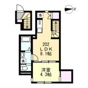 （仮称）品川区平塚新築アパートの間取り画像