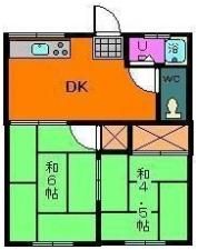 越智アパートの間取り画像