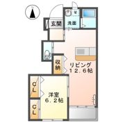 コーポ1529の間取り画像
