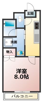 グローリー川内の間取り画像