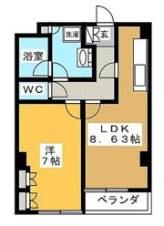 ベルメゾンエスの間取り画像