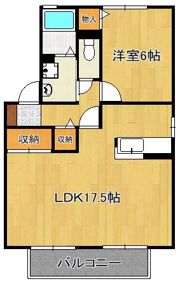 サンスクエア水巻南 A棟の間取り画像