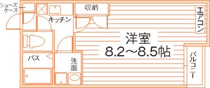 クレフラスト中井町の間取り画像
