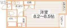 クレフラスト中井町の間取り画像