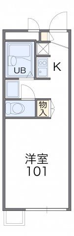 レオパレスブリリアントエトワールの間取り画像