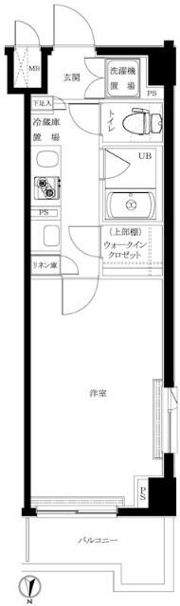 ルーブル大鳥居伍番館の間取り画像