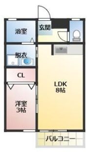 プレステージ風Y‘sの間取り画像