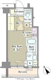 メルヴェーユ馬込の間取り画像