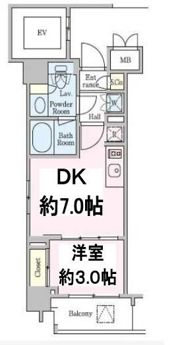 クレストコート押上の間取り画像