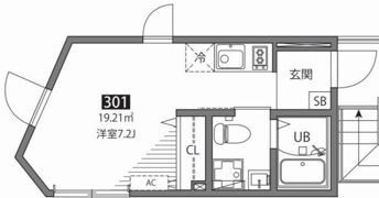 千歳烏山ヴィレッジCの間取り画像