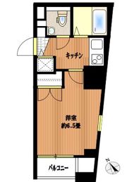 スカイコート三田慶大前壱番館の間取り画像