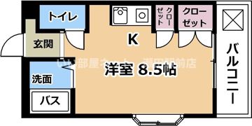 グランドハイツ柴原 B棟の間取り画像