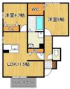 サンヒルズ愛坂 B棟の間取り画像