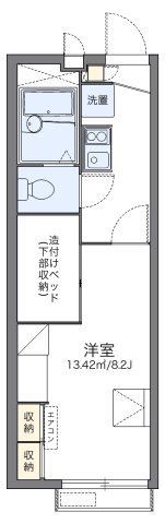 レオパレスオータム Ⅴの間取り画像