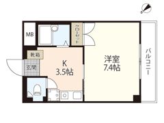 ガーデンプレイス観音の間取り画像