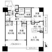 BELISTA千住仲町の間取り画像