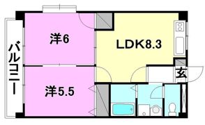 スカイコートの間取り画像
