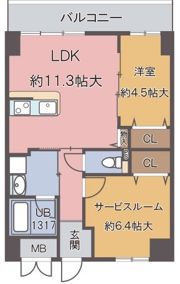 ドミール丸好の間取り画像