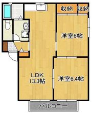 パストラル則松A棟の間取り画像