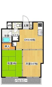 シンコーメゾン扇町の間取り画像