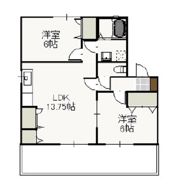 メゾンフルールの間取り画像
