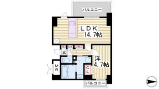 グランティーク下沢通の間取り画像