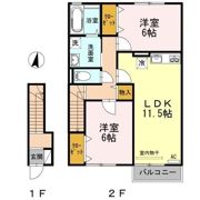 ロイヤルパークス林町 A棟の間取り画像