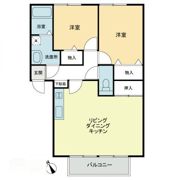 フォブール龍雲Bの間取り画像